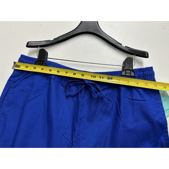 Expo V Neck women size small nurse medical uniform pants and top in royal blue - Picture 7 of 11